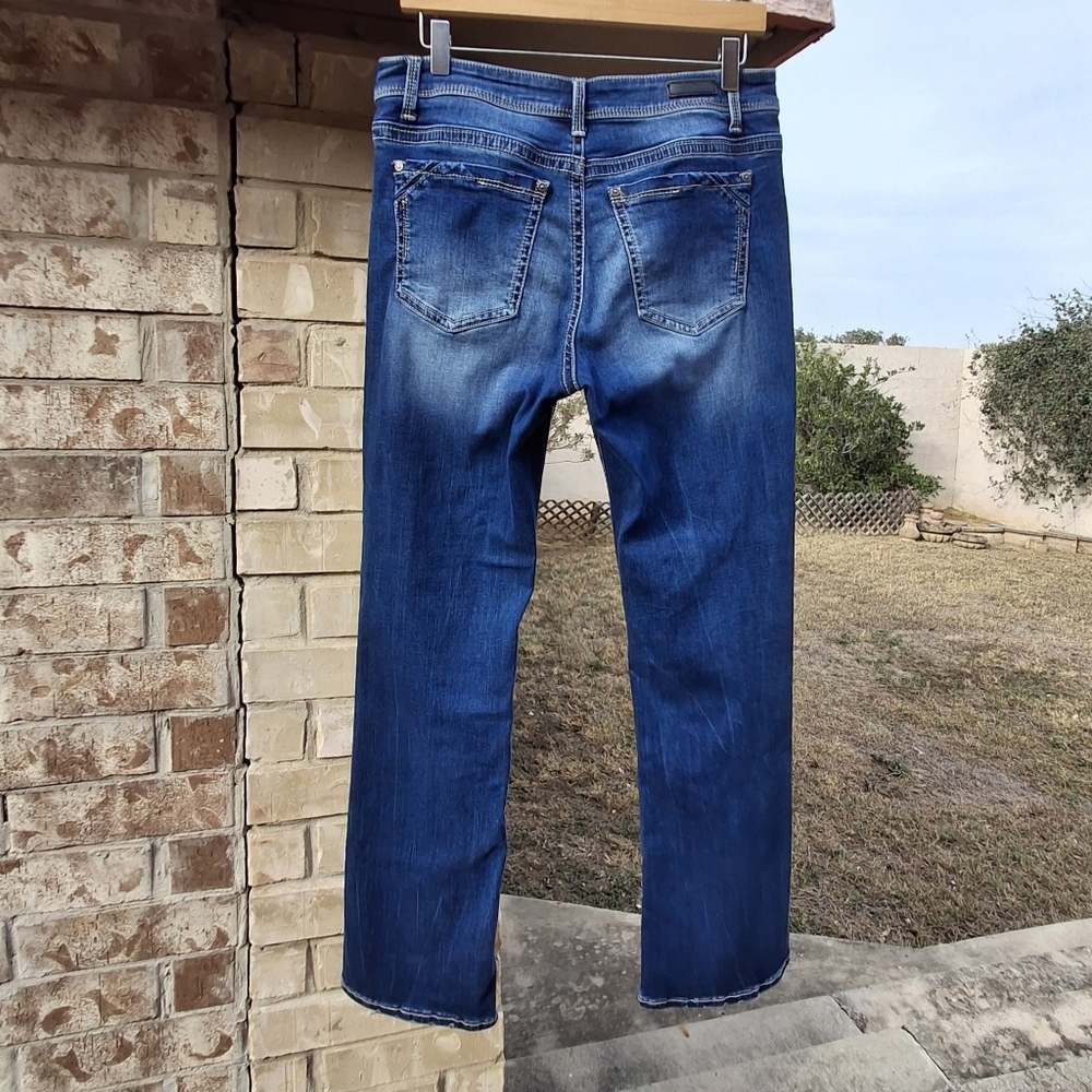 Buckle Black Curvy Fit No. 76 Bootcut Blue Denim Stretch Jeans  Women Size 31x32 - Picture 7 of 16